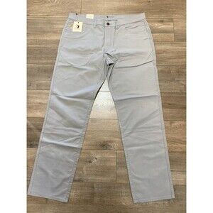 Duck Head Shoreline 5 Pocket Pants Mens 38x32 Gray Stretch Chino